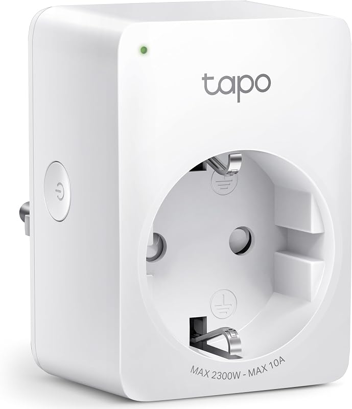 TP-Link Tapo P100 WLAN Smart Steckdose, Smart Home WiFi Steckdose, Alexa Zubehör, funktioniert mit Alexa, Google Home, App gesteuert, Sprachsteuerung, Fernzugriff, Kein Hub notwendig, Mini, Weiß