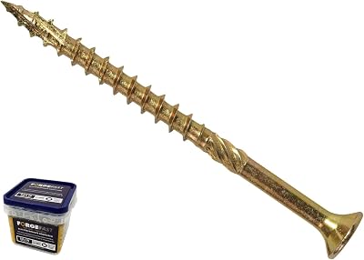 Forgefix ForgeFast Elite 5.0 x 50mm Woodscrews Zinc Yellow Tub 600