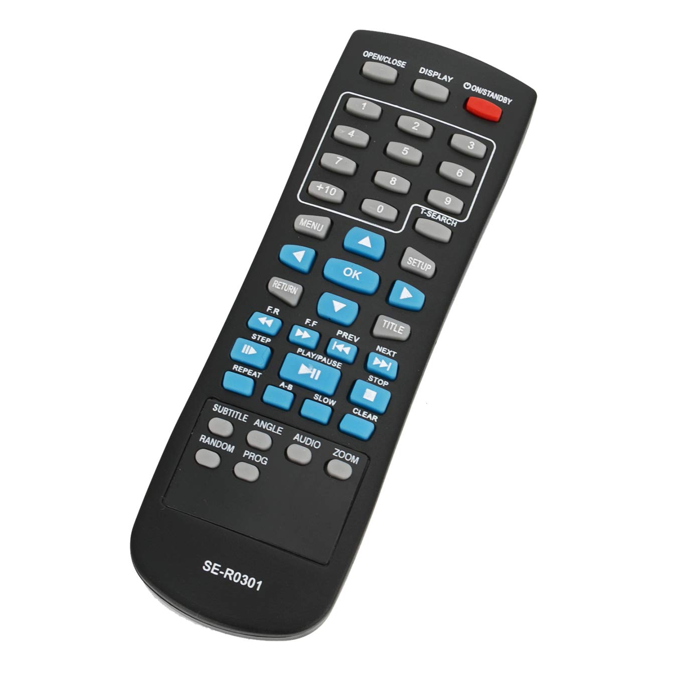 VINABTY SE-R0301 Replacement Remote Control Fit for Toshiba DVD Player SD-4100 SD-4200 SD-4200KC SD-4200KU SD-K790KU SD-4300 SD-3300KU SD4100 SD4200 SD4200KC SD4200KU SDK790KU SD4300 SD4300KU SDK780KU