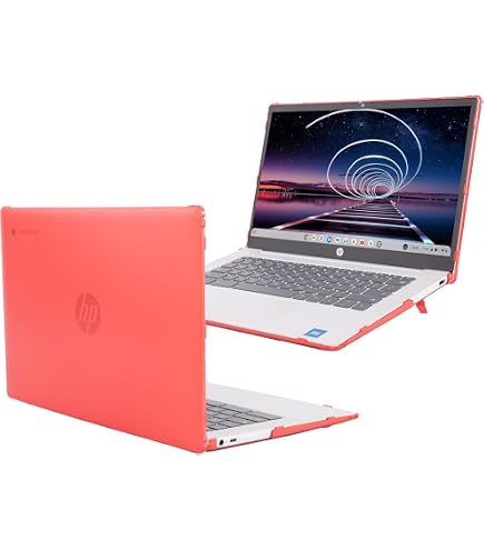 MCover Custodia In Policarbonato Per Lenovo IP Flex 5 Chrome 14IAU7 (Plus) 14" 2022-2025 – Rosso (Modello Specifico)