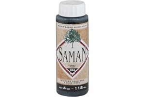 SamaN Interior Water Based Wood Stain - Natural Stain for Furniture, Moldings, Wood Paneling, Cabinets (Forest TEW-104-4, 4 o
