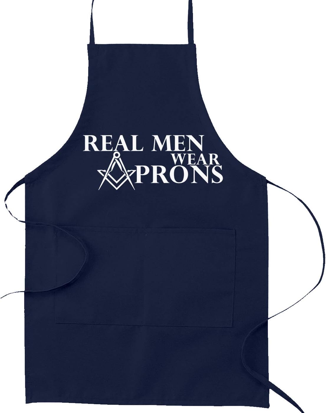 Real Men Wear Aprons Masonic Cooking Kitchen Apron [Navy Blue