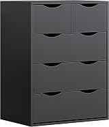 AFN Home Delvito 4 Piece Bedroom Set - Wardrobe, Chest & Cabinet - Black view 5