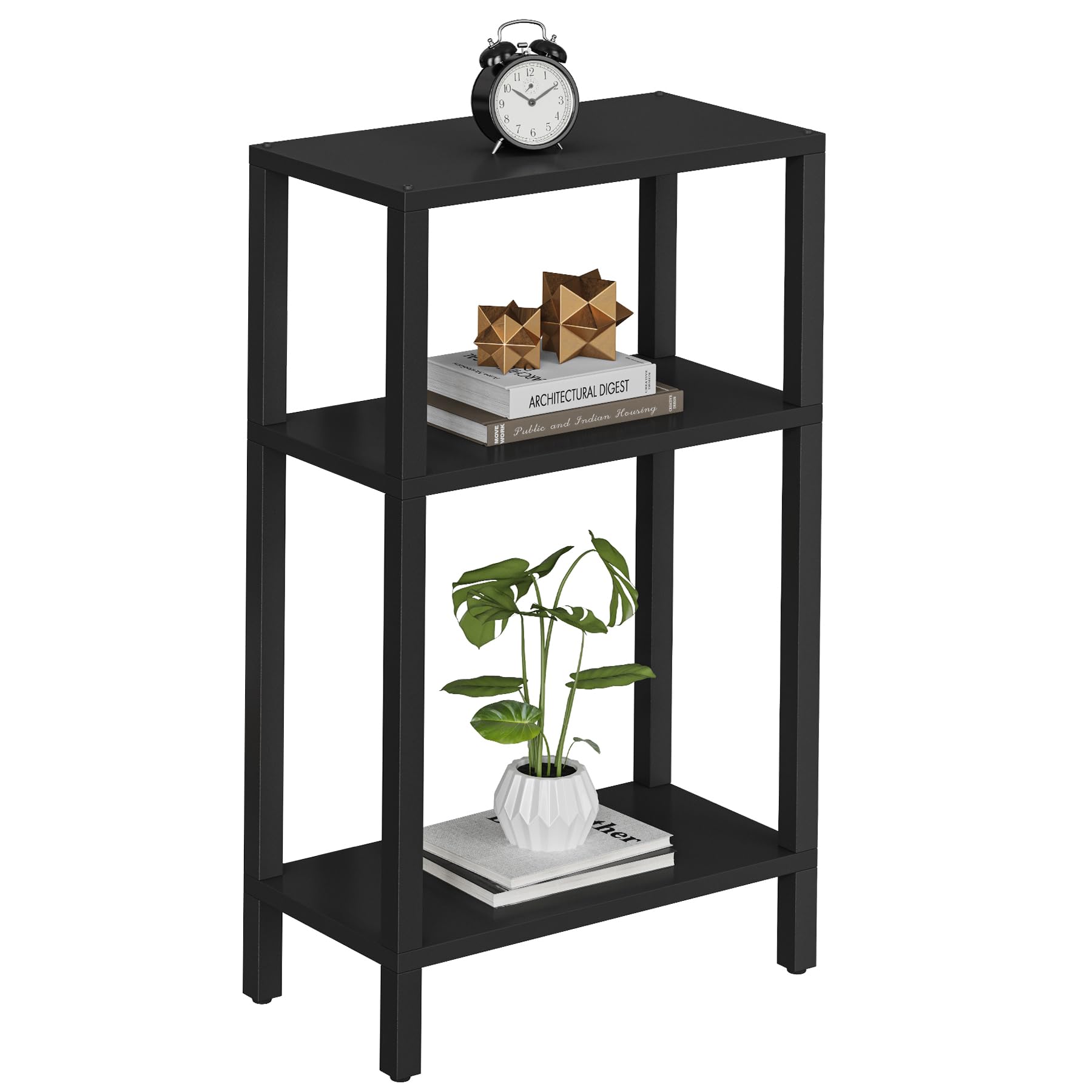Photo 1 of TUTOTAK Small Side Table, Narrow End Table, Skinny Sofa Table, Slim Nightstand, Couch Table, Living Room, Bed Room, Black TB01BK077