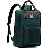VASCHY School Backpack for Women Men, Travel Backpack Water Resistant College High School Computer Bag Student Bookbag,Green