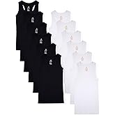 Studio 3 Women's 12 Piece Pack Slim Knit Sleeveless Casual Basic Ribbed Tank Tops