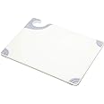 San Jamar Saf-T-Grip Plastic Cutting Board with Safety Hook, 9" x 12" x 0.375", White