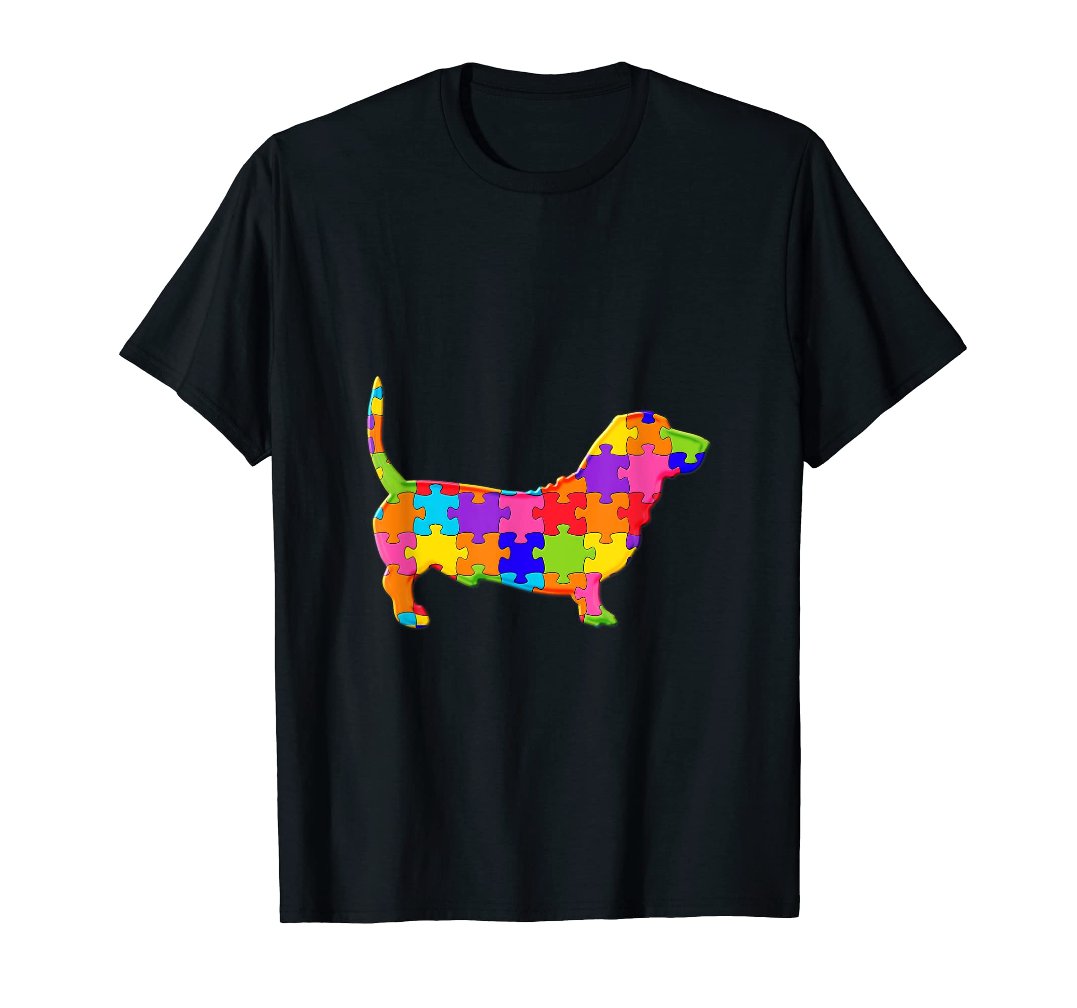 Dog Pet Animal Jigsaw Autism Puzzle T-Shirt — image 1