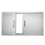 VEVOR Double BBQ Access Door, 34W x 19H Inch