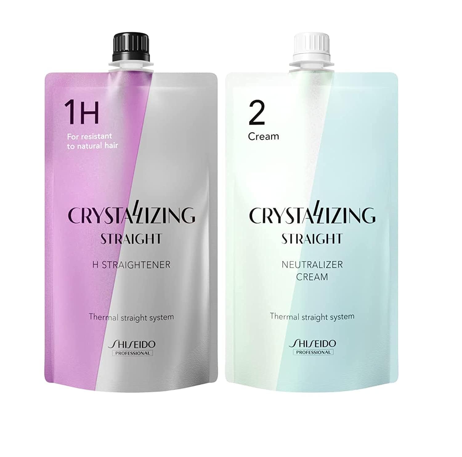 Shiseido Professional Crystallizing Straight H1+H2 For Coarse or Resistant Hair 400g+400g