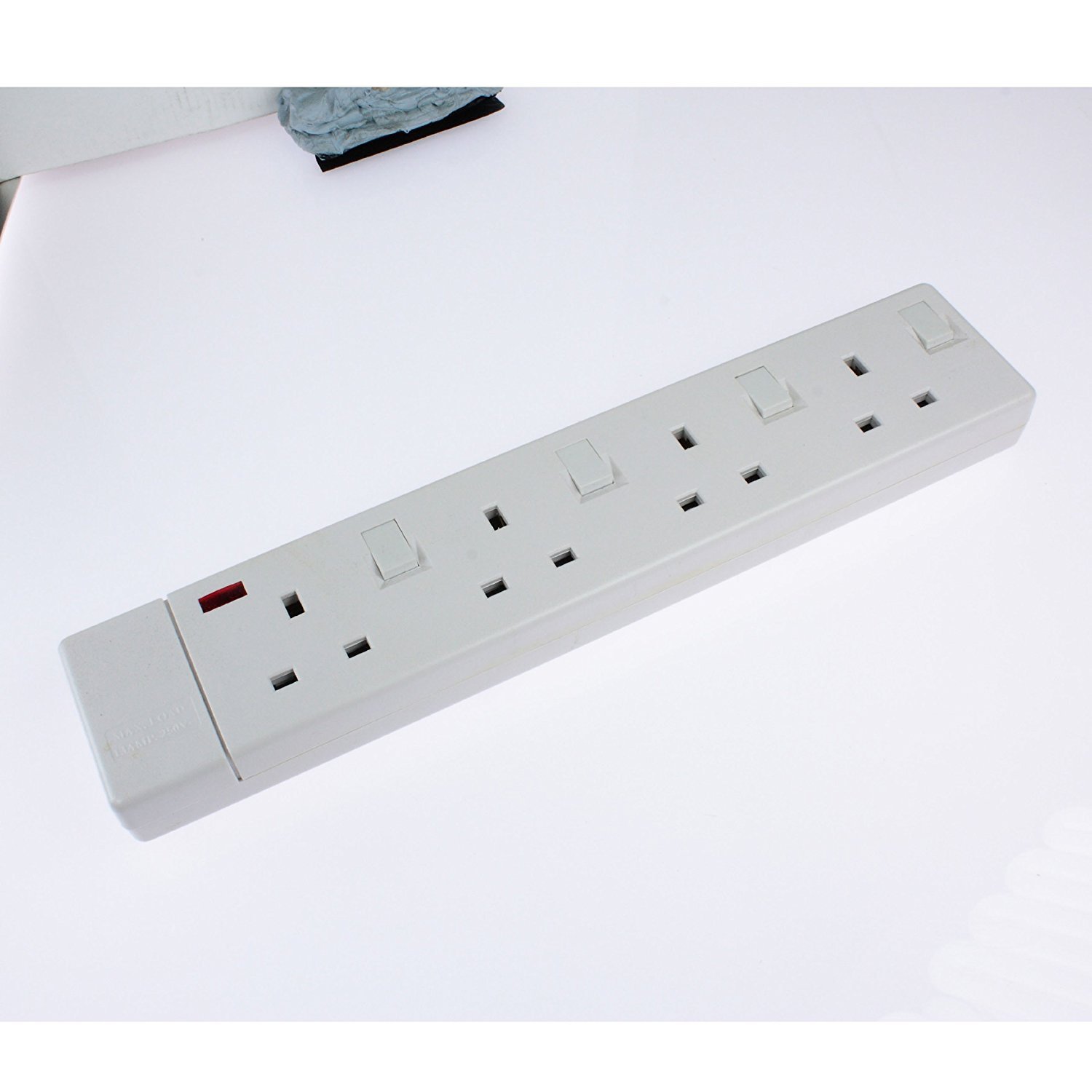 CED TS4213IS Extension Lead, 4-Way, White