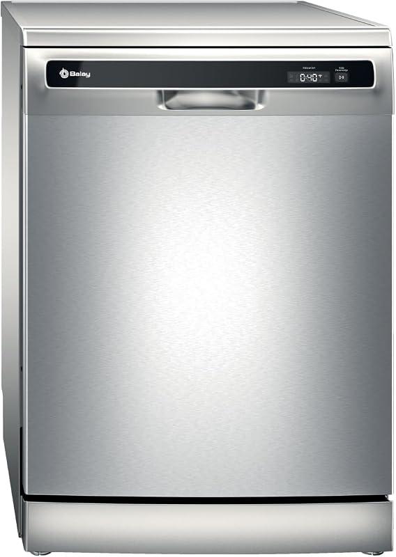 - Lavavajillas de libre instalación, 60 cm de ancho, Tercera bandeja para cubiertos, Home Connect, 13 servicios, Media Carga, acero antihuellas, 3VS6362IA