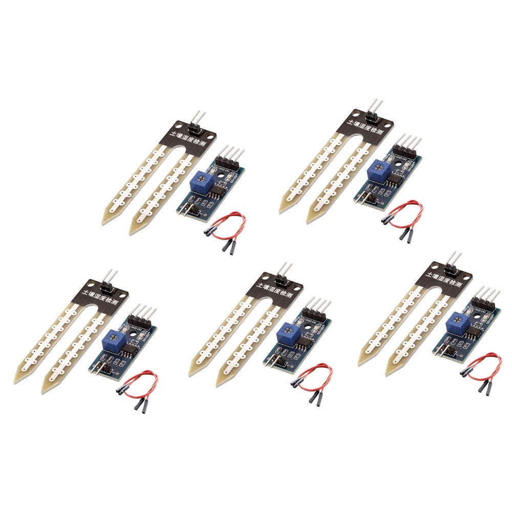 WINGONEER® 5pcs Soil Hygrometer Humidity Detection Water Sensor Module YL-69 Sensor and HC-38 Module for Arduino