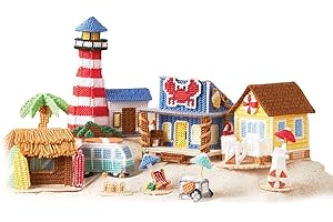 Herrschners Beach Life Village Plastic Canvas Kit