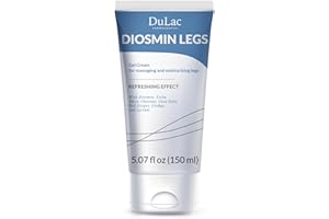 DULÀC FARMACEUTICI 1982 Dulàc - Diosmin Legs 5.07 Fl Oz - Varicose Veins Treatment for Legs, Gel Cream for Circulation and Spider Veins, Cooling Effect Diosmin and Horse Chestnut Cream for Leg Swelling Relief