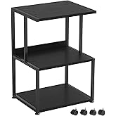 Vermess Printer Stand, Large 3 Tier Printer Table with Wheels, Industrial Printer Storage Cart, Rolling Printer Cart with Sto