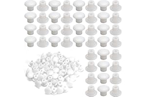 Dokpav 500PCS Cover Caps for Drill Holes, Screws Head Covers, Round Button Plugs Screw Caps, Furniture Plastic Screws Caps, S