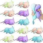 Meooeck 12 Pcs Axolotl Stress Balls Mini Axolotl Party Favors Cute Squeeze Fidget Animal Ball Fun for Valentine's Day Exchange Gift Easter Basket Stuffers Party Office Anxiety Stress Relief