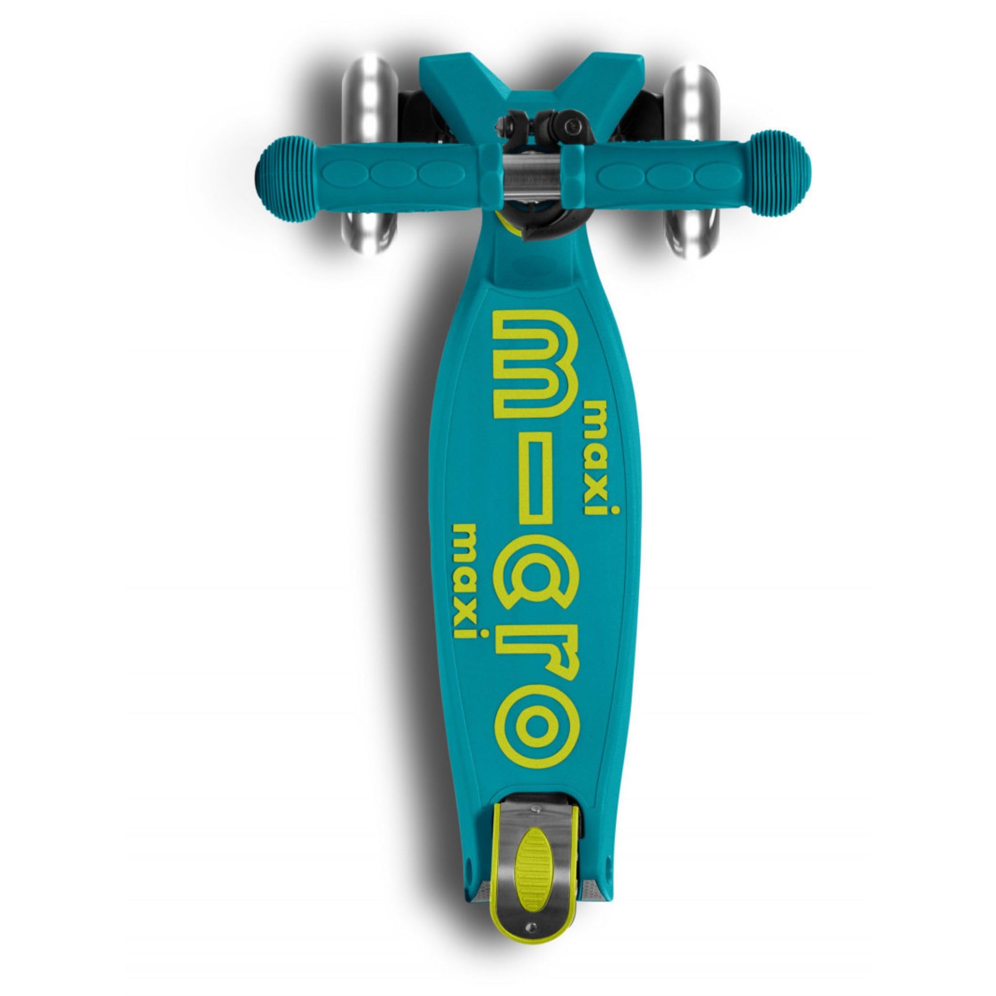 Micro Kickboard - Maxi Deluxe Foldable LED - Three Wheeled, Lean-to-Steer, Fold-to-Carry Swiss-Designed Micro Scooter for Kids with Motion-Activated Light-Up Wheels for Ages 5-12