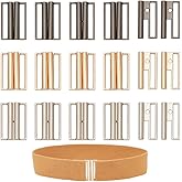 NBEADS 15 Pcs Interlocking Metal Buckle, 3 Colors Belt Buckle Clasps Metal Quick Release Buckle Waist Belt Buckles Clips for Leather Straps Belt Clip Shirt Dress Jackets DIY Accessories