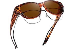 GEGURI Fit Over Glasses Sunglasses for Women Men, Oversized Cat Eye Sunglasses Polarized 100% UV400 Protection