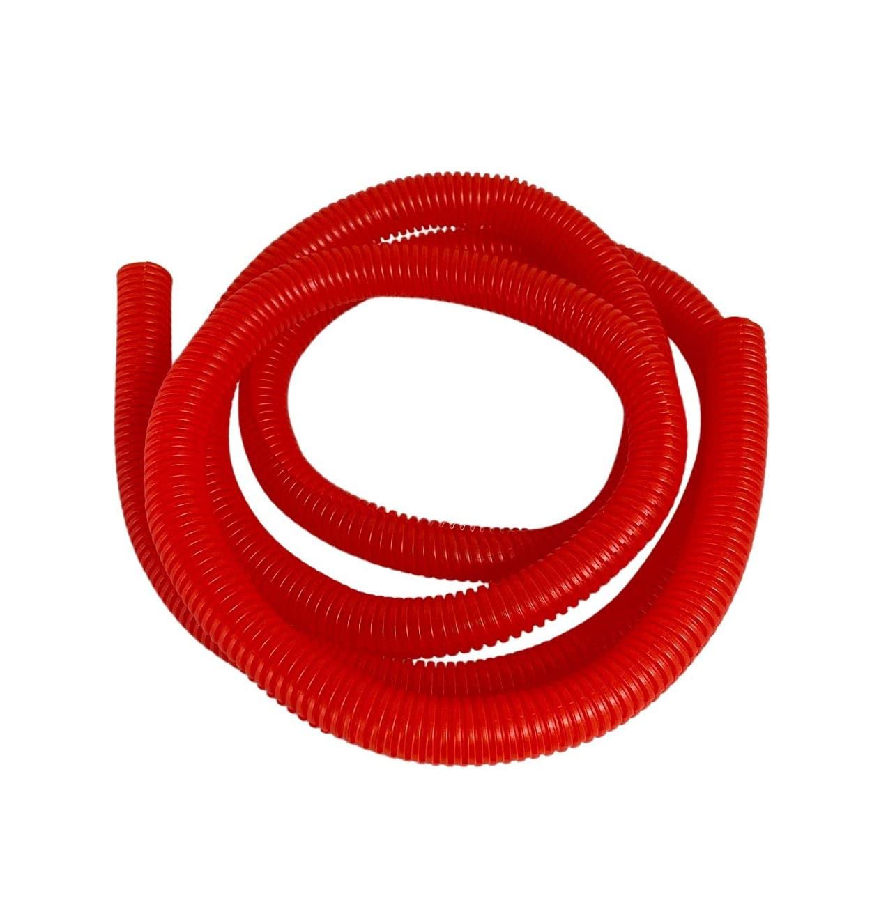 PE Red Corrugated Conduit Flexi Pipe Tube Split 15mm - 2m