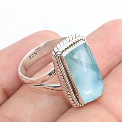 925 Sterling Silver Ring For Women & Girls Larimar