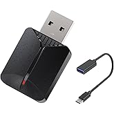 Domiunier Mini Wireless CarPlay Adapter, Upgrade Wired CarPlay to Wireless for Cars with Built-in Wired CarPlay & Android Auto, Plug and Play Easy Use Fast Stable Connection for iPhone & Android