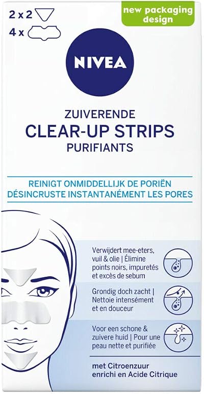NIVEA Clear Up Strips 50g Purifying Pores Excess Sebum Fruit Acid Normal Skin