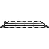 ALMULOO Bumper Grille Compatible with 2017-2020 Rogue | Front Lower; Black Hood Grill Replacement for 622546FL0A NI1036108