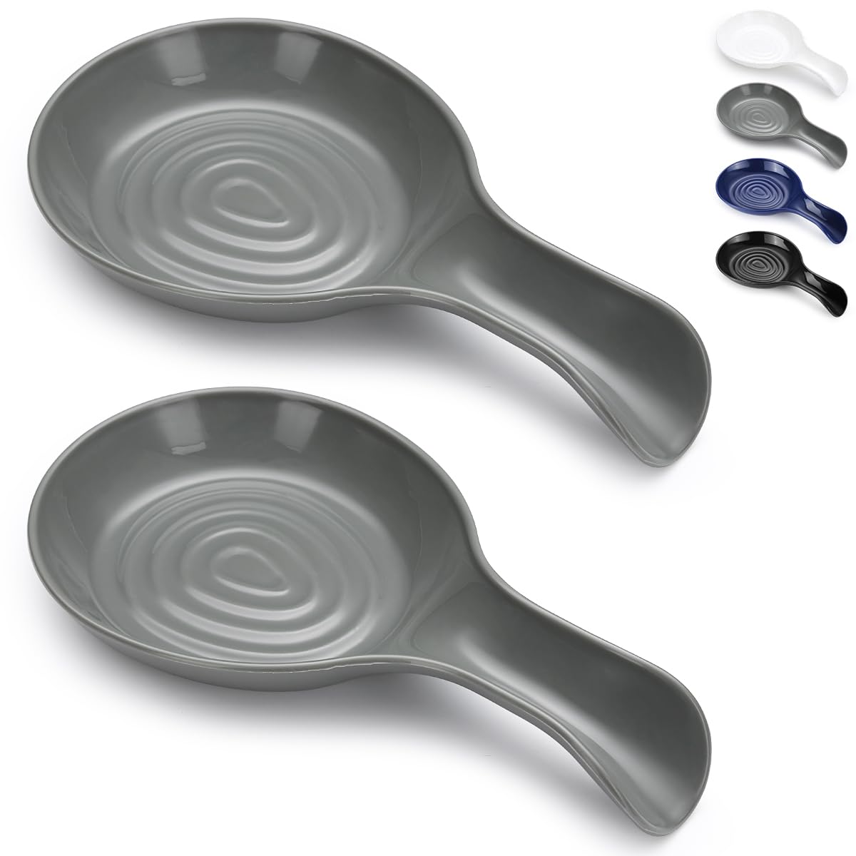 Kyraton Spoon Rest, Plastic Spoon Holder Kitchen Rest, Kitchen Utensil Rack for Spoons, Tongs, Spatulas, Spoon Rack for Hob, Dishwasher Safe