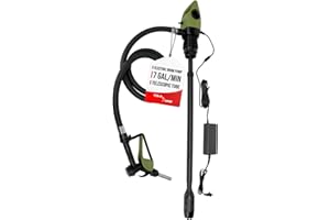 TERA PUMP Electric Transfer Drum Pump for 55 Gallon Drums up to 275 Gallon IBC Totes | Works with DEF, Diesel, AG Chemicals, Kerosene etc