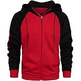 Wirltte Hoodies for Men Zip Up Hoodie Drawstring Casual Long Sleeve Pocket Hooded Sweatshirts
