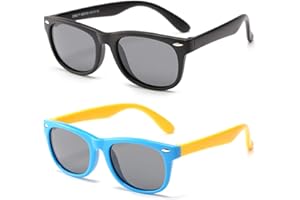 MAXJULI Polarized Kids Sunglasses for Girls and Boys with Fleaxible Frame Ages 3-10 UV400 7005