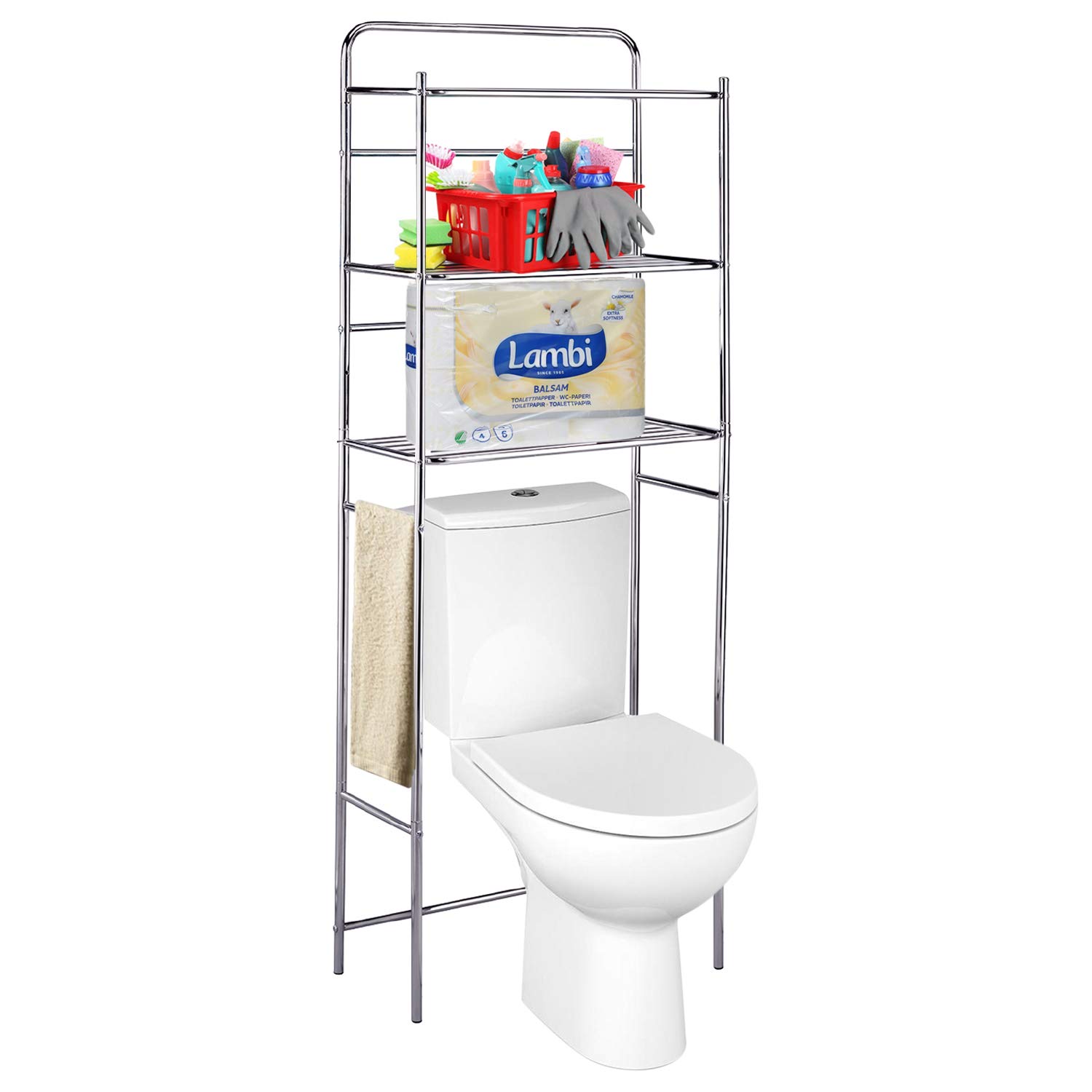 Tatkraft Tanken - 3-Tier Bathroom Shelve | Over the Toilet Storage