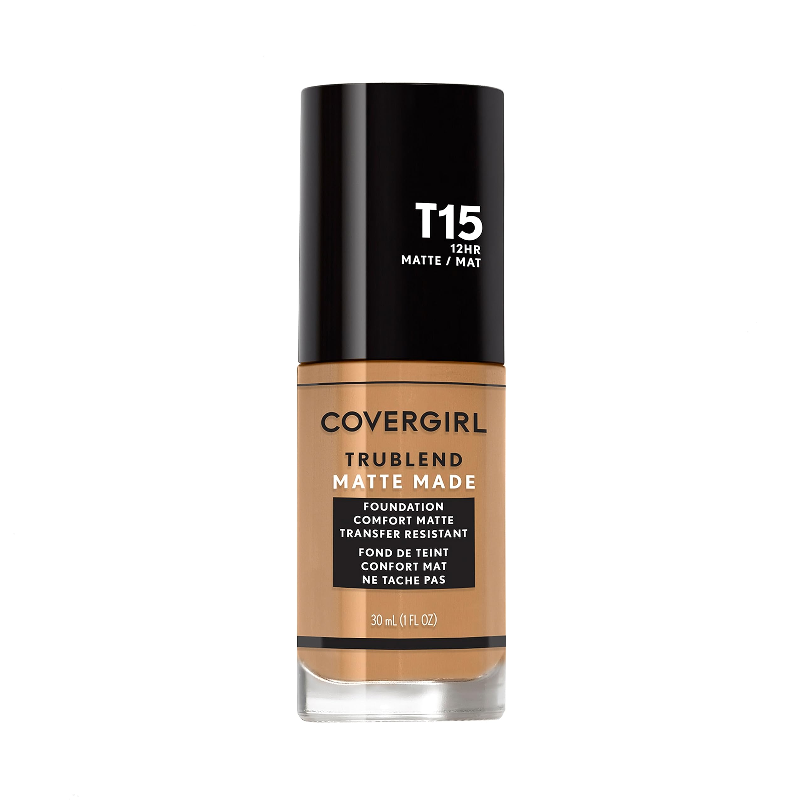 CoverGirl TruBlend Matte Made Liquid Foundation - T15 Golden Honey For Women 1 oz Foundation