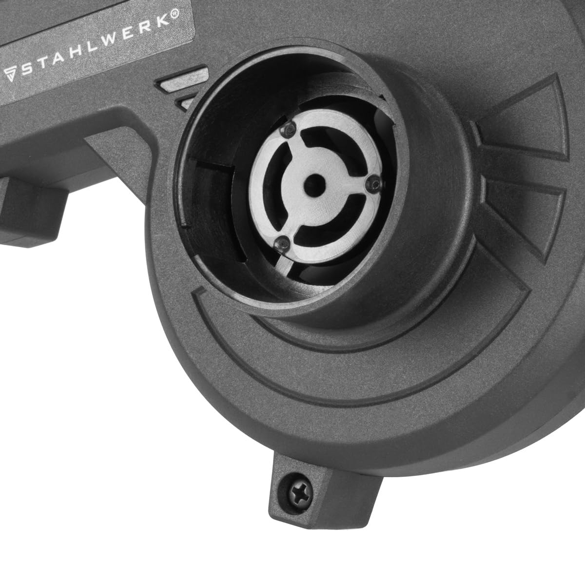 STAHLWERK 2-in-1 Akku-Laubbläser & Staubsauger MAG-20 ST – 20 V mit 2 Ah, kompakter Brushless Bläser für Garten, Straße, Werkstatt & Auto, handlicher Mini-Laubbläser bis zu 98 m/s und 18.000 U/min 8