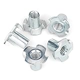 1/4"-20 T-Nuts (50 Pack), Zinc-Plated Steel