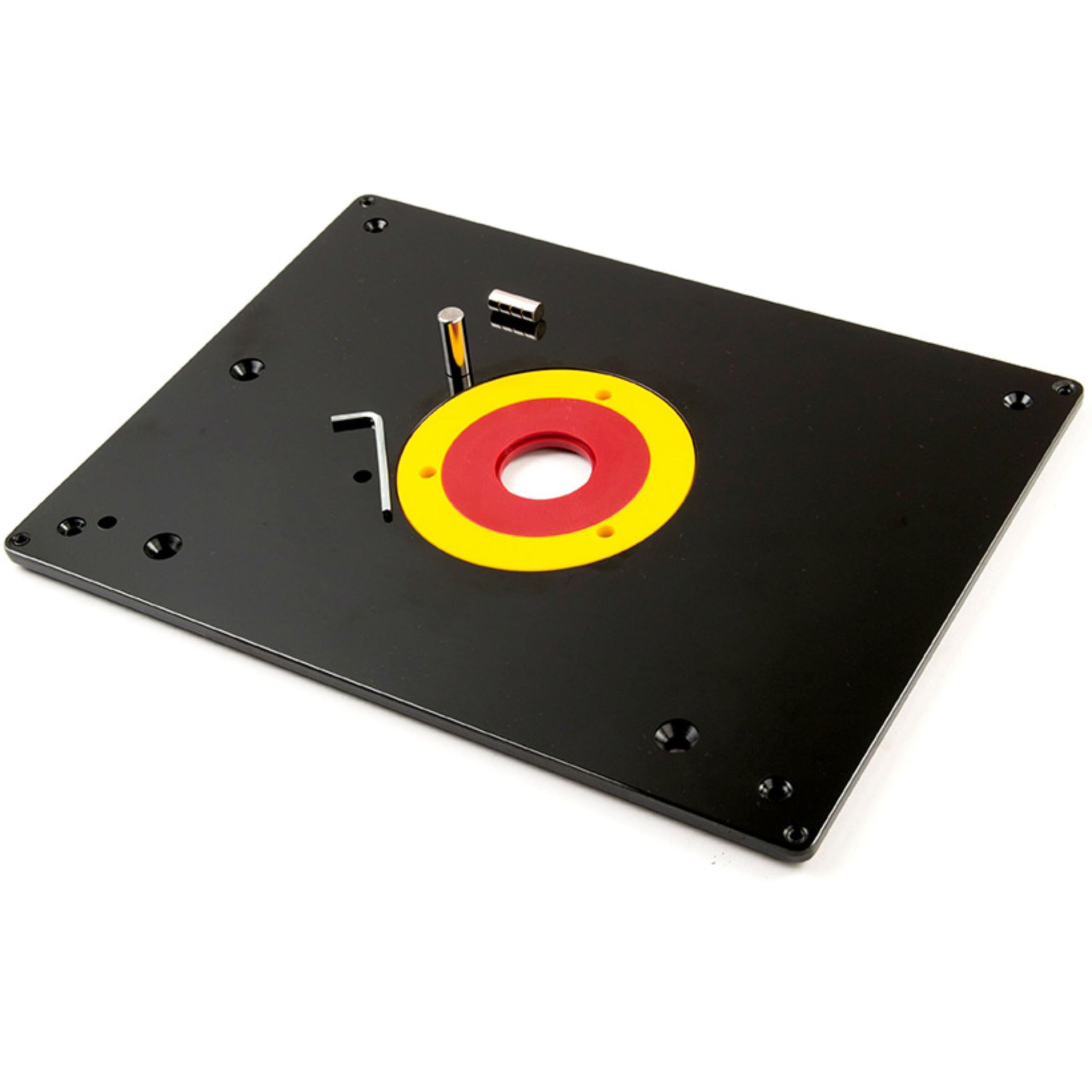 Router Table Insert Plate Table for Woodworking Benches Router Plate Wood Tools Milling Trimming Machine with Rings
