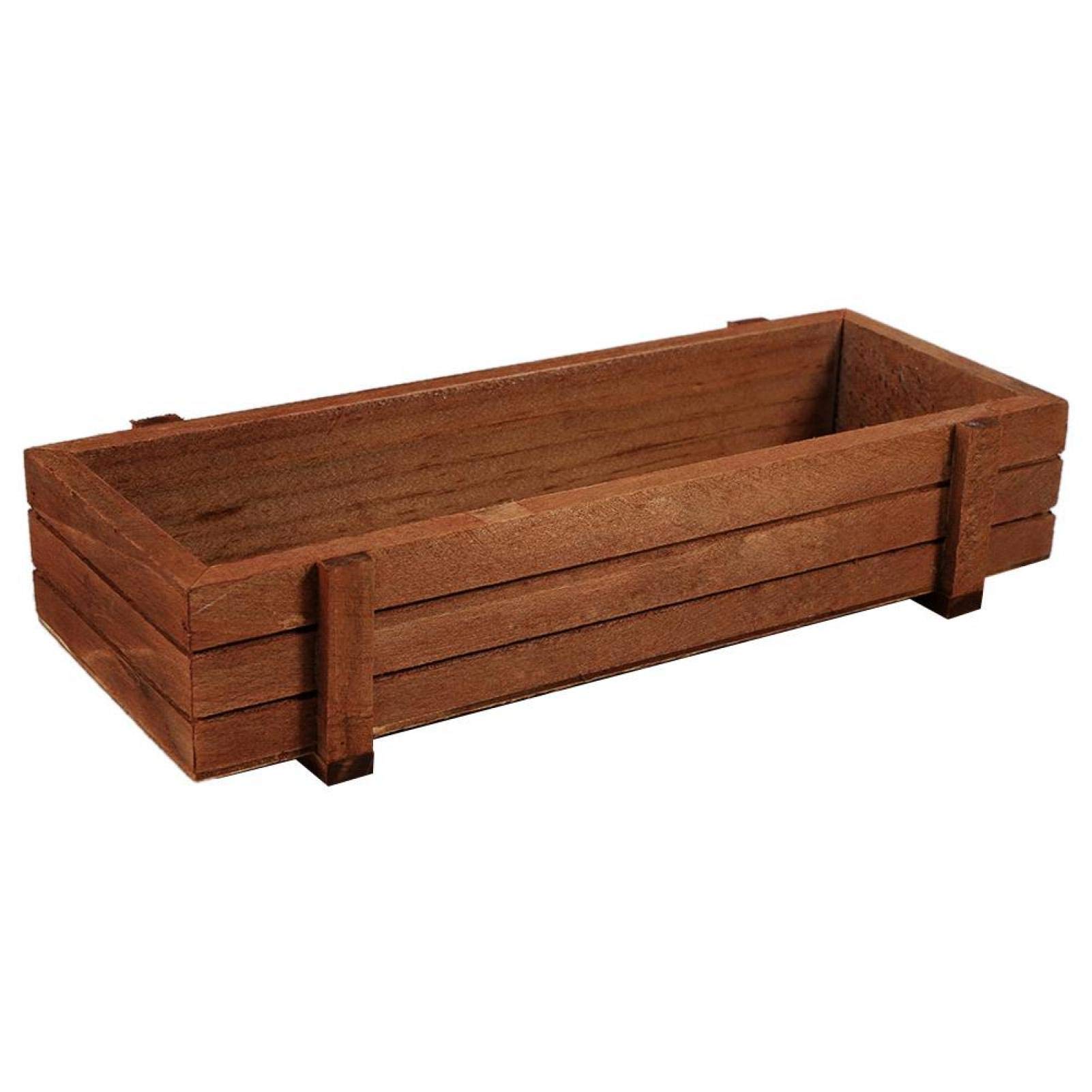 Wooden Planter, Indoor/Outdoor Wooden Herb Flower Succulent Planter Box Home Garden Rectangle Storage Box Windowsill Flower Pots Display Box for Fruits, Chocolates Gift for Friends or Families