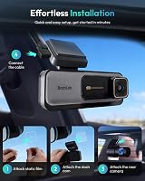 BOTSLAB 4K Dash Cam Front and Rear with GPS WiFi 64GB Card view 5