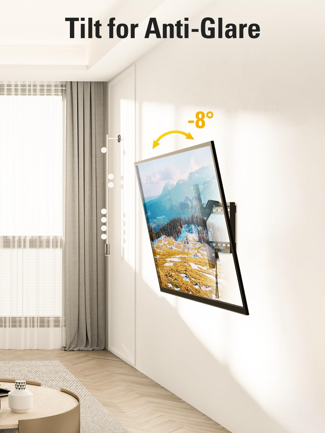 Mounting Dream TV Wall Mount for Most 37-75 Inch TVs, Universal Tilt TV Mount Fit 16