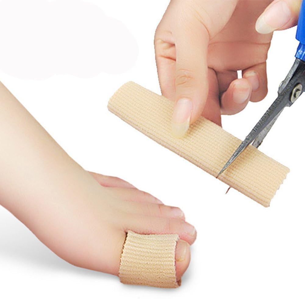 Silicone Gel Tube Toe/Finger Bandage Fabric Gel Toe Finger Tubes