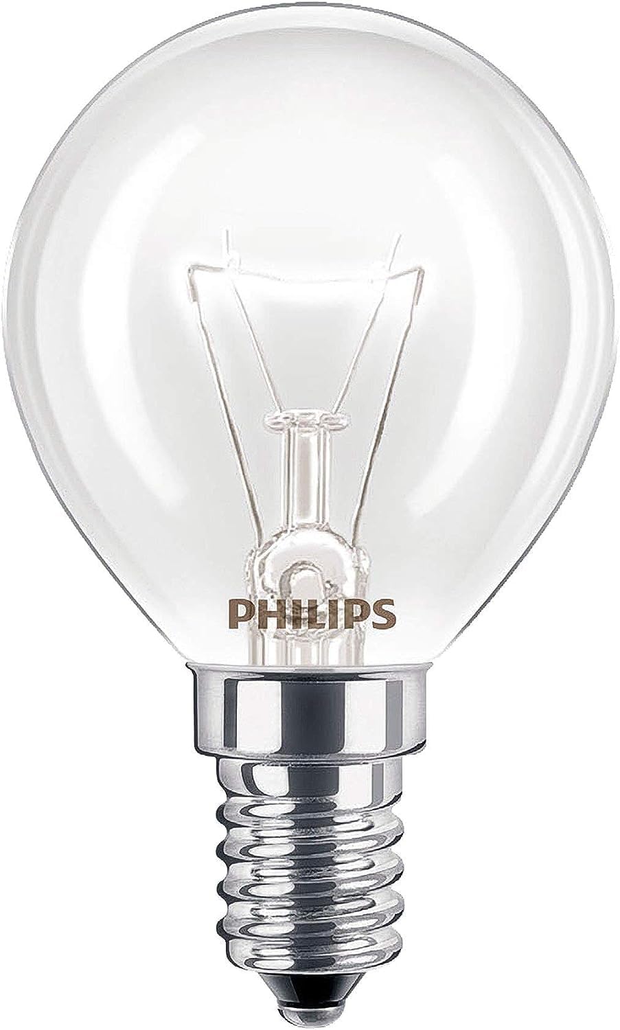 Philips Oven P45 Lustre Bulb [E14 Small Edison Screw] 40W Incandescent Appliance Lamp for High Heat Appliances, Stoves, Cookers, Rotisseries.