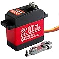 ZOSKAY servo 6V 20kg/0.09S High Speed Servo DS3218 PRO Waterproof High Torque Metal Gear Standard Digital Servo for 1/8 1/10 Scale RC Cars (Control Angle 270)