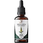 SMSHEALTHPRODUCTS.com Mullein Leaf Tincture Drops | 2 fl oz | Alcohol Free Liquid Extract | Vegetarian, Non-GMO & Gluten Free Herbal Supplement