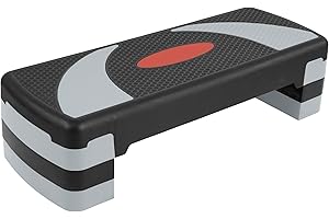 Fitvids Step Aerobic Platform, 31" Exercise Step with 3 levels Adjustable Height