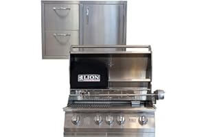 Lion Premium Grills 32" Natural Gas Grill - L75000 - with Made in USA 32" Door/Drawer Combination Package Deal