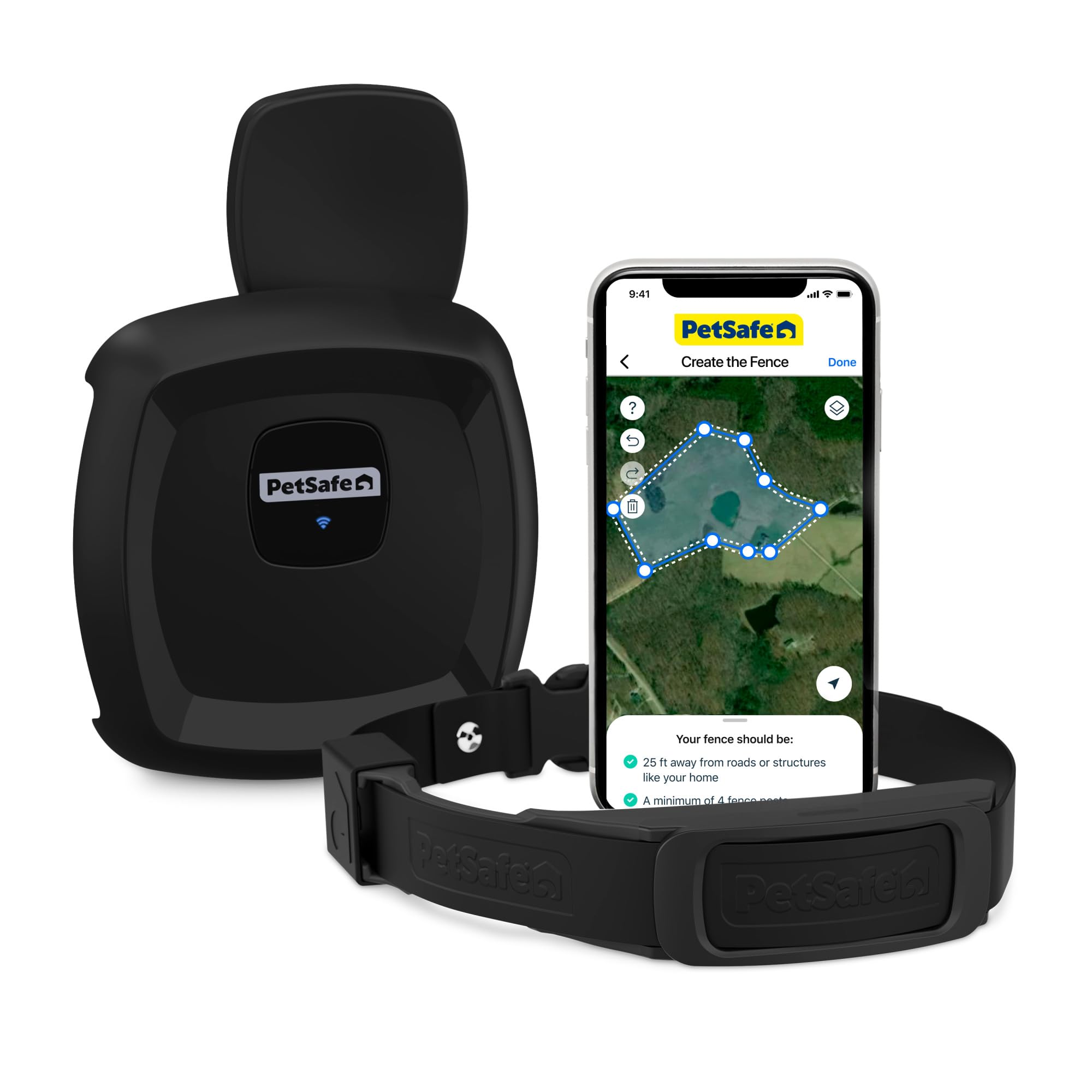 Photo 1 of PetSafe Guardian GPS Dog Fence – No Subscription – Create Your Own Wireless Fence for Dogs – for Yards 3/4 Acres or Larger – World's Safest GPS Dog Fence Tech – New, Redesigned Collar
