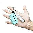 Selfstrike Mini Stun Gun with LED Flashlight and Wrist Strap – Unique Key Chain Design – Using Anti Slip Materials can Better and Faster aim with Charging Cable,mini Screwdriver and User Manual